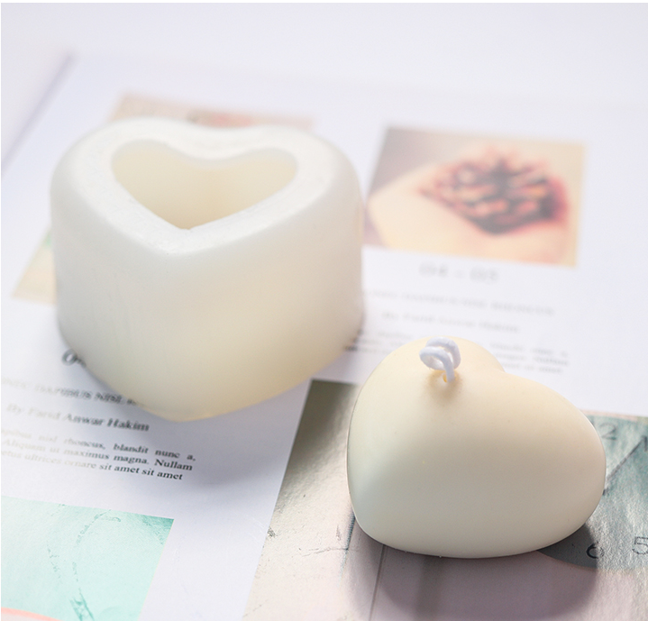 Candle Mold Diy Material Three-Dimensional Love Mold Homemade Aromatherapy Candle Diy Material Soy Wax