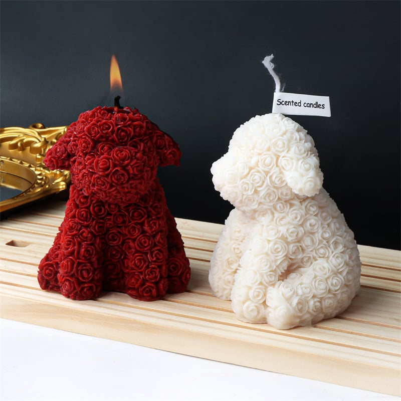 Animal Candle Soy Wax Animal Puppy Rabbit Fragrance