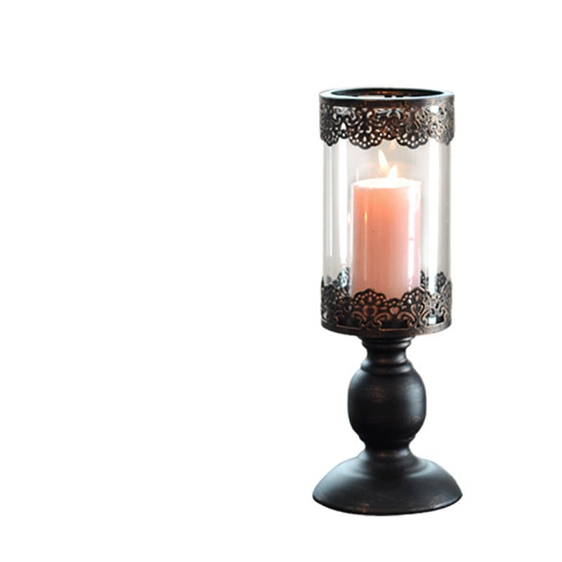 Retro Iron Candlestick Romantic Candle Stand