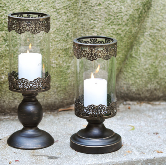 Retro Iron Candlestick Romantic Candle Stand