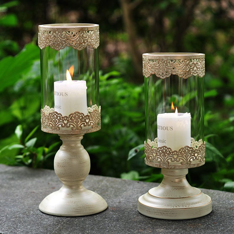 Retro Iron Candlestick Romantic Candle Stand